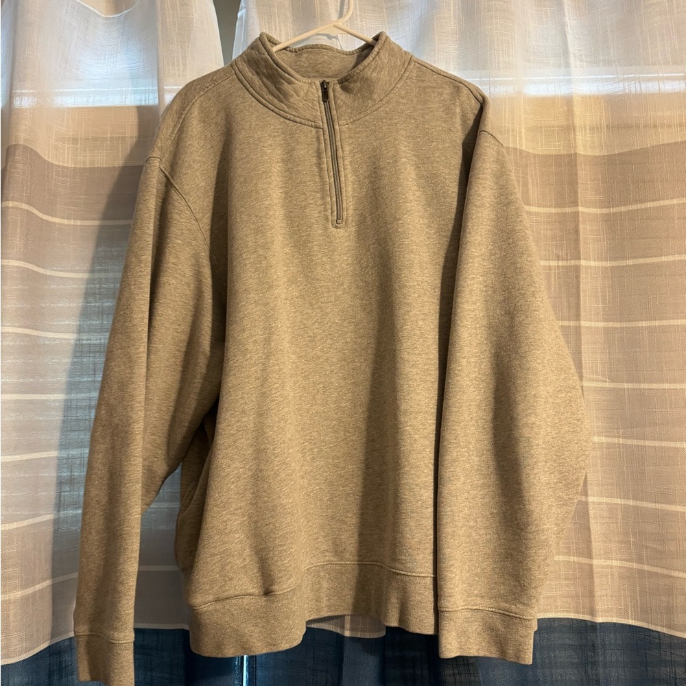 LL Bean men’s grey quarter zip